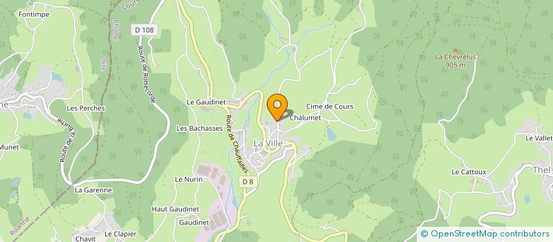 localisation de l'entreprise MONSIEUR JEAN CLAUDE VERCHERE  COURS