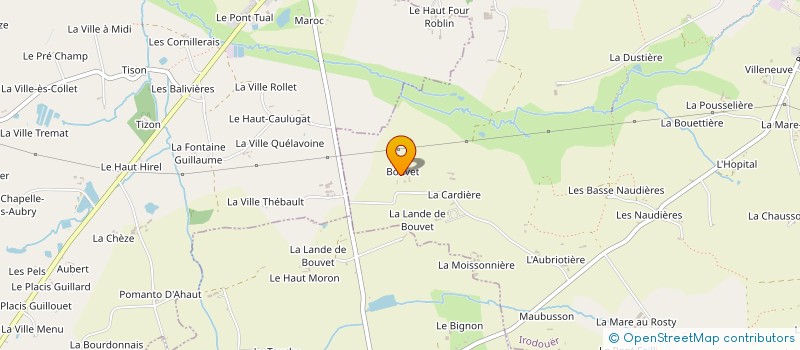 localisation de l'entreprise MONSIEUR JEAN-CLAUDE VERGER  IRODOUER