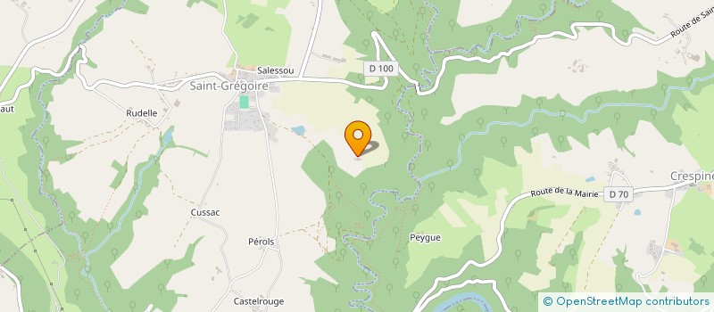 localisation de l'entreprise MONSIEUR JEAN-CLAUDE VERGNES  SAINT-GREGOIRE