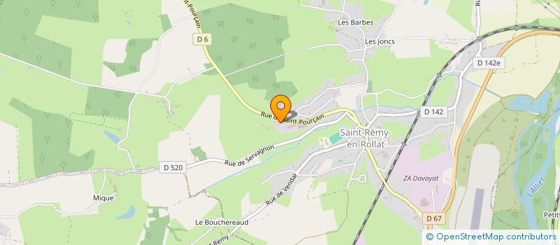 localisation de l'entreprise MONSIEUR JEAN-CLAUDE VERHAEGHE  SAINT-REMY-EN-ROLLAT