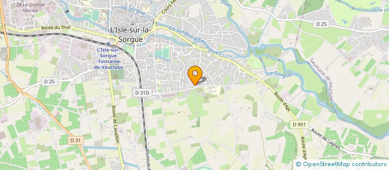 localisation de l'entreprise MONSIEUR JEAN-CLAUDE VEZIANO  L ISLE SUR LA SORGUE