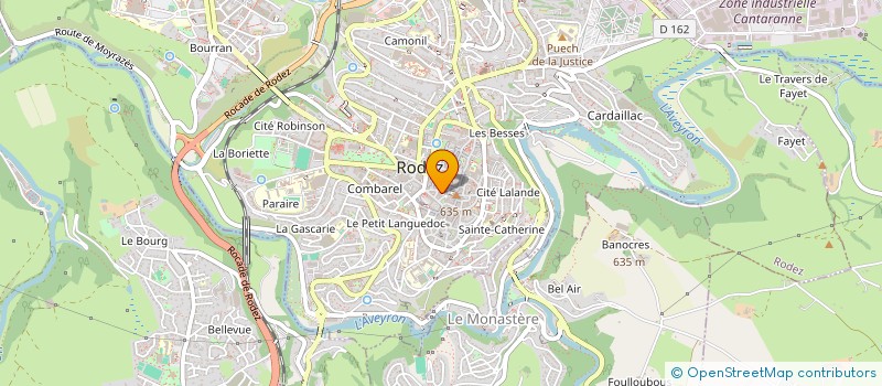 localisation de l'entreprise MONSIEUR JEAN-CLAUDE VIDAL à RODEZ