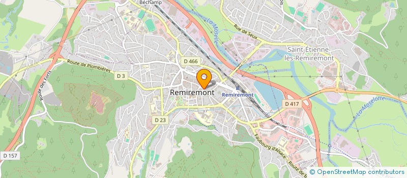 localisation de l'entreprise MONSIEUR JEAN-CLAUDE VIEIXA à REMIREMONT