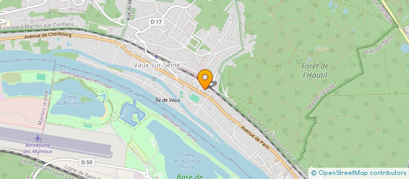 localisation de l'entreprise MONSIEUR JEAN-CLAUDE VIERNE  VAUX-SUR-SEINE