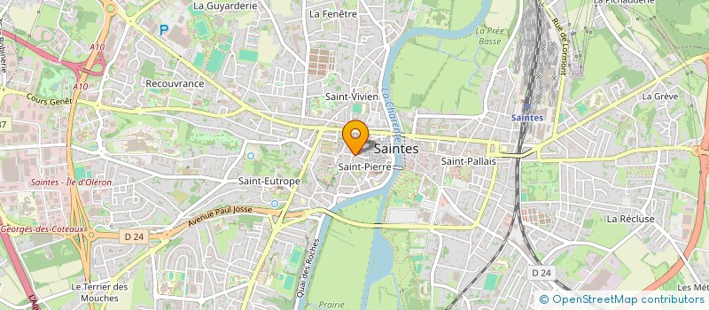 localisation de l'entreprise MONSIEUR JEAN-CLAUDE VILLAIN à SAINTES