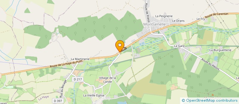 localisation de l'entreprise MONSIEUR JEAN-CLAUDE VILLARD  MONTSENELLE