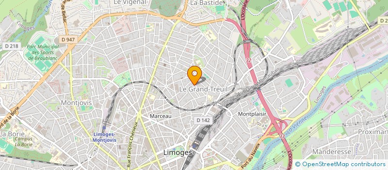 localisation de l'entreprise MONSIEUR JEAN CLAUDE VILLATOUX à LIMOGES