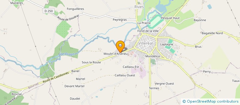 localisation de l'entreprise MONSIEUR JEAN-CLAUDE VINCENT  VILLEREAL