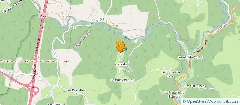 localisation de l'entreprise MONSIEUR JEAN-CLAUDE VIRELAUDE  BELLEFONT-LA RAUZE