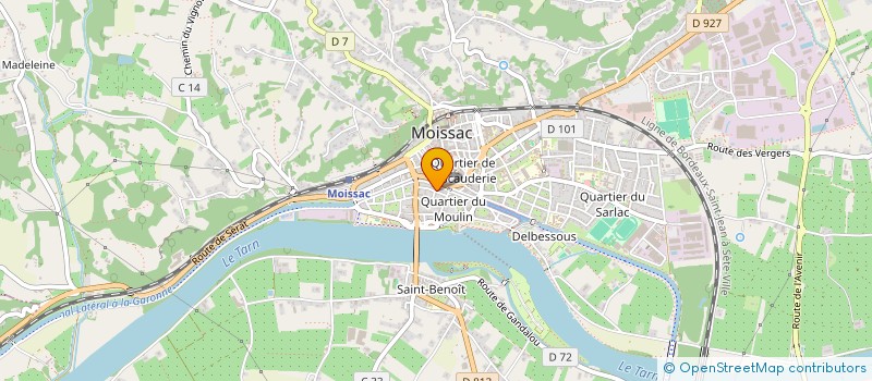 localisation de l'entreprise MONSIEUR JEAN-CLAUDE ZAZZERA  MOISSAC