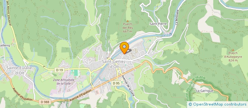 localisation de l'entreprise MONSIEUR JEAN-CLAUDE ZILLIOX  SAINT GENIEZ D'OLT ET D'AUBRAC