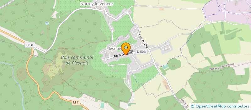 localisation de l'entreprise MONSIEUR JEAN CLAUSE  PLESNOIS