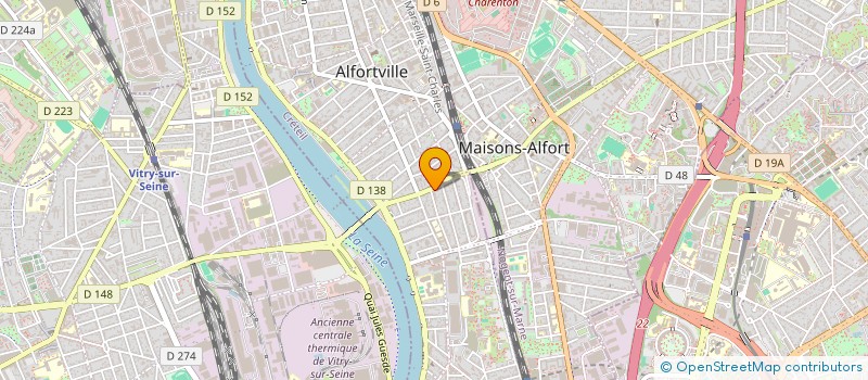 localisation de l'entreprise MONSIEUR JEAN CLAUVELIN à ALFORTVILLE