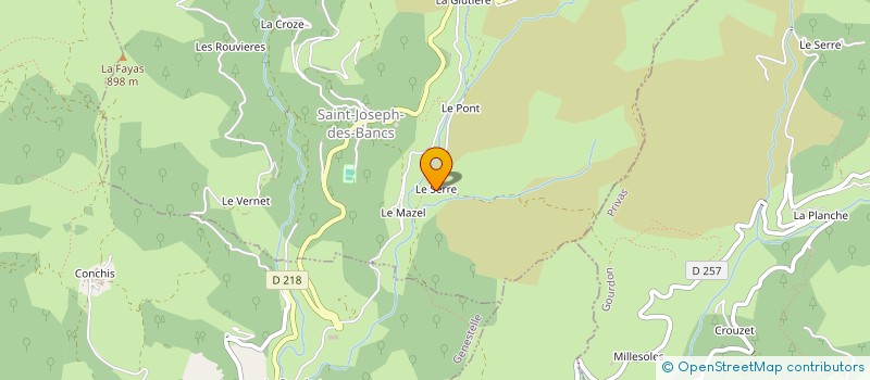 localisation de l'entreprise MONSIEUR JEAN CLAUZIER  SAINT-JOSEPH-DES-BANCS