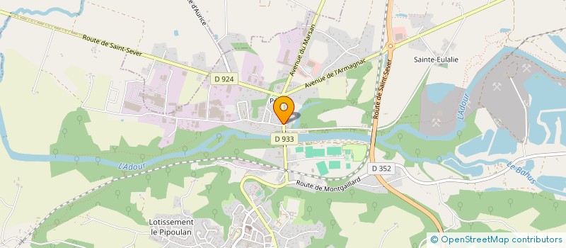 localisation de l'entreprise MONSIEUR JEAN CLAVE  SAINT-SEVER