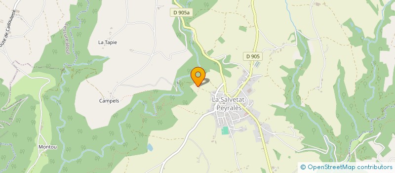 localisation de l'entreprise MONSIEUR JEAN CLAVEL  LA SALVETAT-PEYRALES