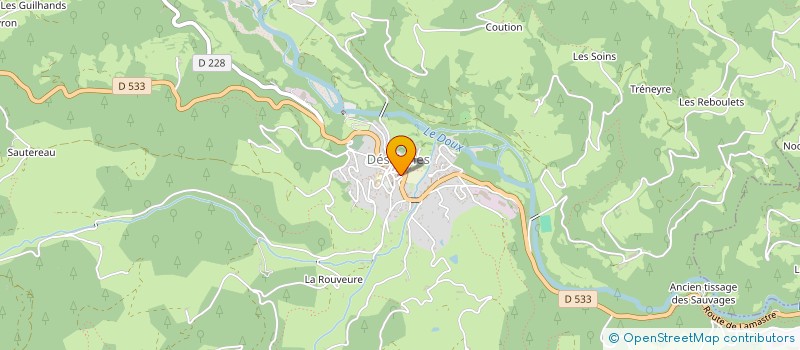 localisation de l'entreprise MONSIEUR JEAN CLAVEL  LABATIE D'ANDAURE