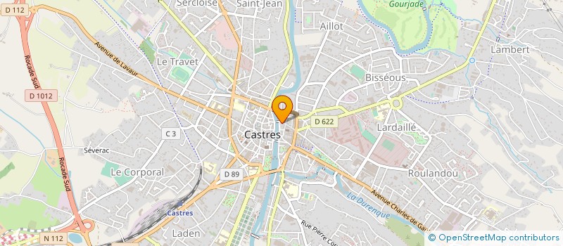 localisation de l'entreprise MONSIEUR JEAN CLAVERIE  CASTRES