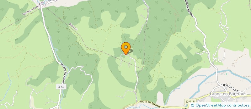 localisation de l'entreprise MONSIEUR JEAN CLAVERIE  BARCUS