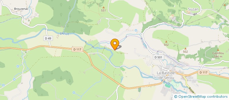 localisation de l'entreprise MONSIEUR JEAN CLAVERIE à LA BASTIDE-DE-SEROU