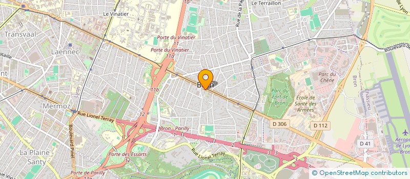 localisation de l'entreprise MONSIEUR JEAN CLEMENT  BRON