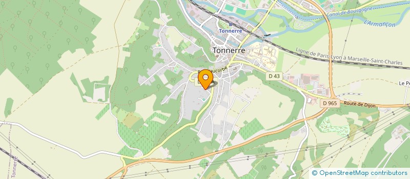 localisation de l'entreprise MONSIEUR JEAN CLEMENT CALCIO GAUDINO  TONNERRE