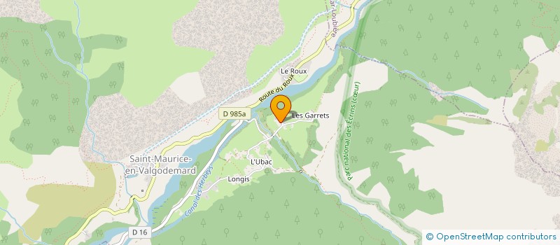 localisation de l'entreprise MONSIEUR JEAN CLEMENT DUMAS  ST MAURICE EN VALGODEMARD