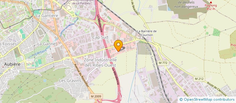 localisation de l'entreprise MONSIEUR JEAN CLERGEAT à AUBIERE