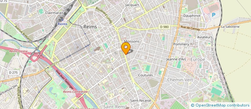 localisation de l'entreprise MONSIEUR JEAN CLERGET à REIMS