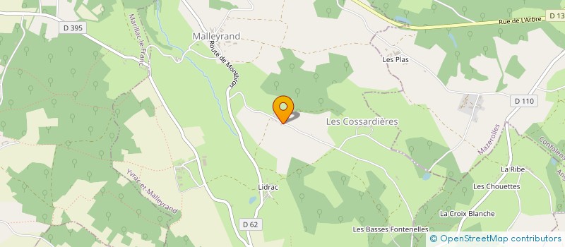 localisation de l'entreprise MONSIEUR JEAN CLETTE à YVRAC-ET-MALLEYRAND