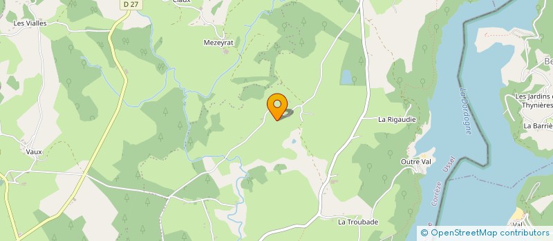 localisation de l'entreprise MONSIEUR JEAN CLIDIERE  SARROUX - SAINT JULIEN