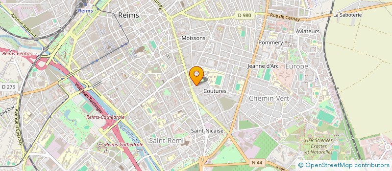 localisation de l'entreprise MONSIEUR JEAN CLIGNET à REIMS