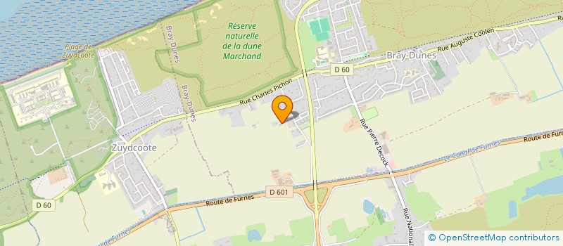 localisation de l'entreprise MONSIEUR JEAN CLIPET  BRAY-DUNES