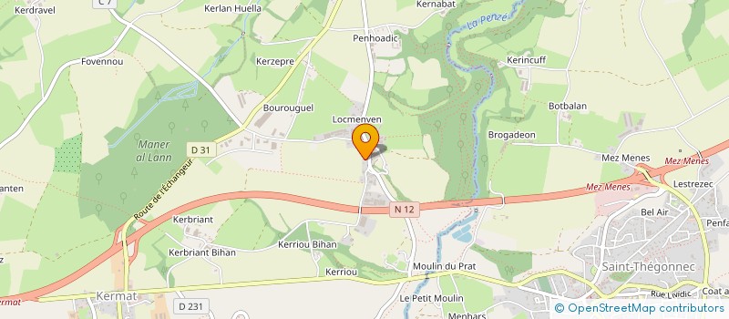 localisation de l'entreprise MONSIEUR JEAN CLOAREC à GUICLAN