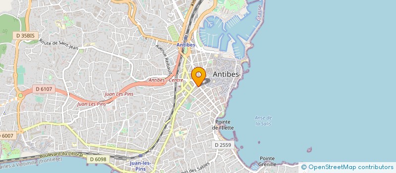 localisation de l'entreprise MONSIEUR JEAN CLOT à ANTIBES