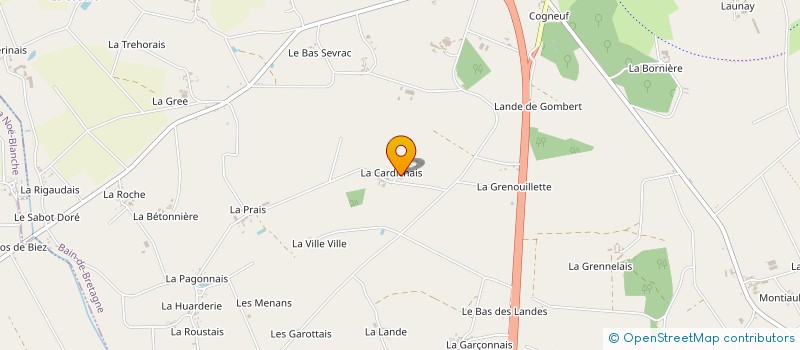 localisation de l'entreprise MONSIEUR JEAN CLOTEAU  BAIN-DE-BRETAGNE