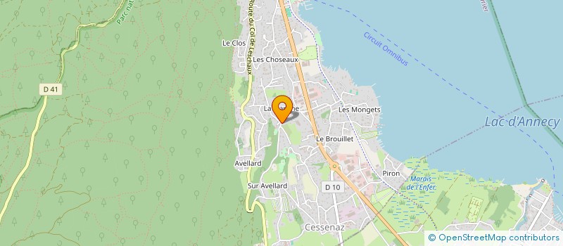 localisation de l'entreprise MONSIEUR JEAN CLOUTIER  SEVRIER