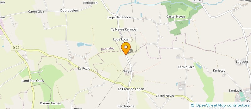 localisation de l'entreprise MONSIEUR JEAN COCHENNEC  LE TREVOUX