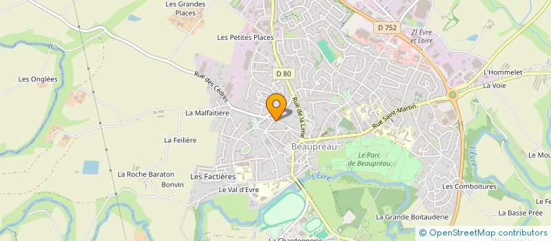 localisation de l'entreprise MONSIEUR JEAN COCHINAIRE à BEAUPREAU-EN-MAUGES