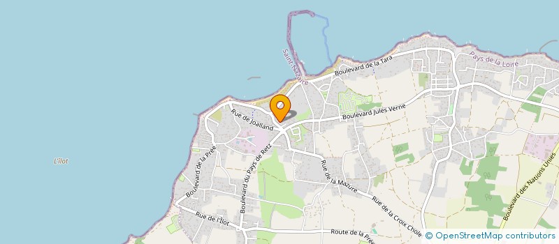 localisation de l'entreprise MONSIEUR JEAN CODET à LA PLAINE-SUR-MER