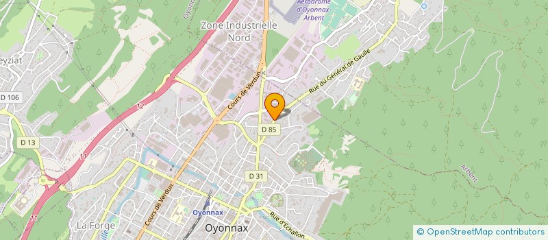 localisation de l'entreprise MONSIEUR JEAN CODINA à OYONNAX