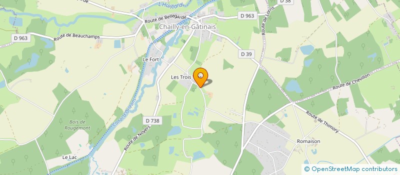 localisation de l'entreprise MONSIEUR JEAN COEURDRAY à CHAILLY-EN-GATINAIS