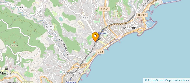 localisation de l'entreprise MONSIEUR JEAN COGNET à MENTON