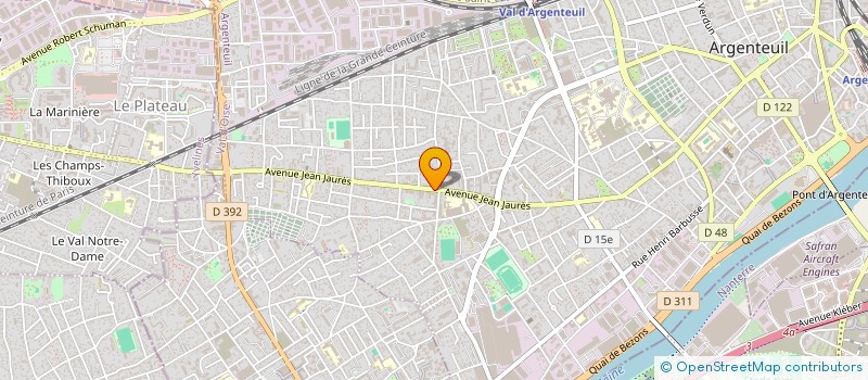 localisation de l'entreprise MONSIEUR JEAN COHEN  ARGENTEUIL