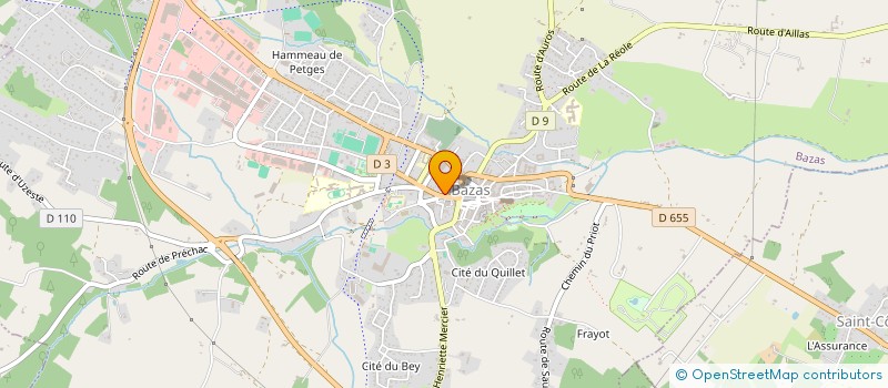 localisation de l'entreprise MONSIEUR JEAN COIFFARD  BAZAS