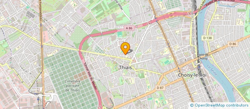 localisation de l'entreprise MONSIEUR JEAN COIFFIER  THIAIS