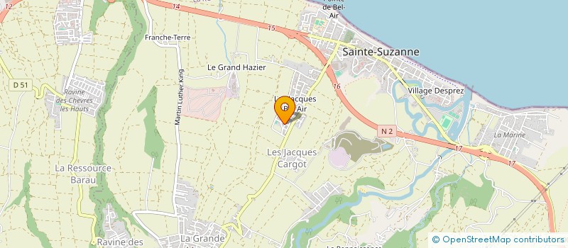 localisation de l'entreprise MONSIEUR JEAN COINDIN-AMALAMA à SAINTE-SUZANNE
