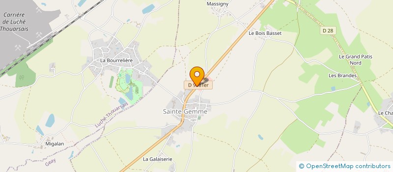 localisation de l'entreprise MONSIEUR JEAN COINDRE  SAINTE-GEMME