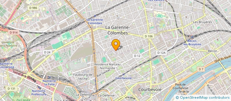 localisation de l'entreprise MONSIEUR JEAN COINTIN à LA GARENNE-COLOMBES