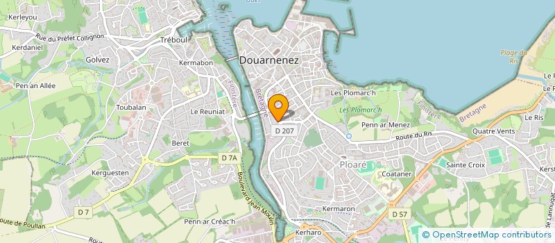 localisation de l'entreprise MONSIEUR JEAN COLIN à DOUARNENEZ